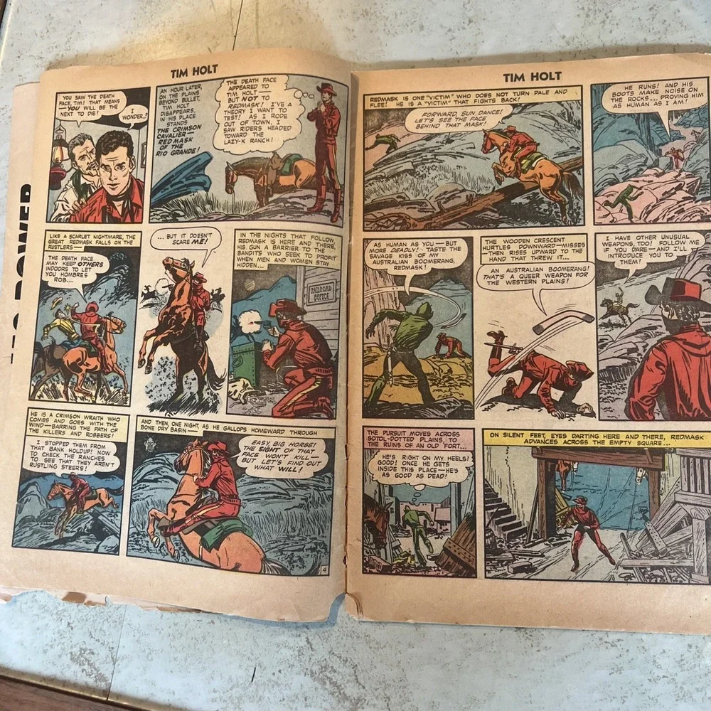 Tim Holt 110-37-The Death Mask Comic Book‎